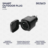 Deltaco Smart Home Fjernafbryder til udendørsbrug WiFi IP44