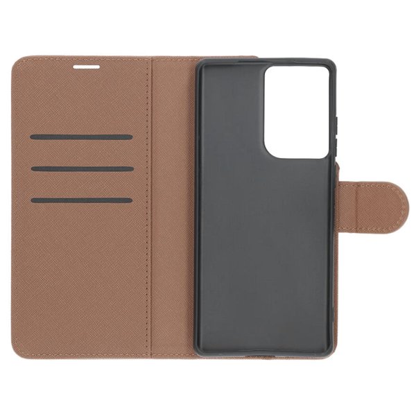 Motorola Edge 50 Fusion Etui med Stativ Brun