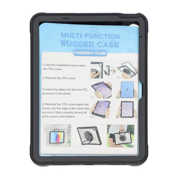 iPad 10.9 (gen 10)/iPad 11 (A16) Cover med stativ Sort