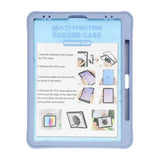 iPad Pro 12.9 (gen 3/4/5/6) Cover med Stativ Grå