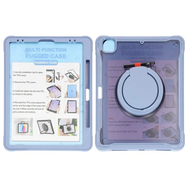 iPad Pro 12.9 (gen 3/4/5/6) Cover med Stativ Grå