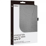 Celly Etui Universal Folio op til 11" Grå