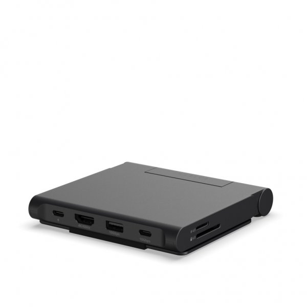 Satechi OnTheGo Sammenfoldeligt Stativ & USB-hub Space Black