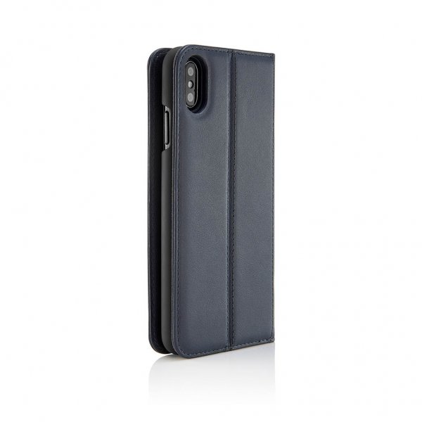 Pipetto iPhone X/Xs Cover Magnetic Folio Marineblå