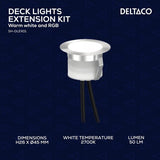 Deltaco Smart Home forlængersæt til SH-DLK01 altanbelysning 5-pak