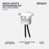 Deltaco Smart Home forlængersæt til SH-DLK01 altanbelysning 5-pak