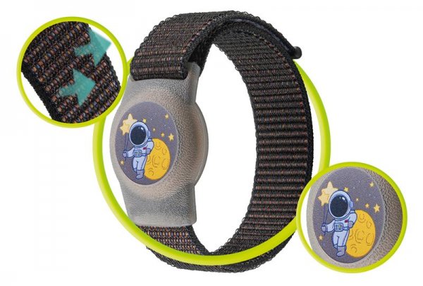 Mobile Origin AirTag Armbånd Nylon Astronaut