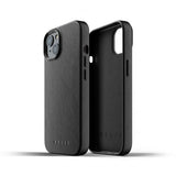 Mujjo iPhone 13 Etui Full Leather Case Monaco Blue