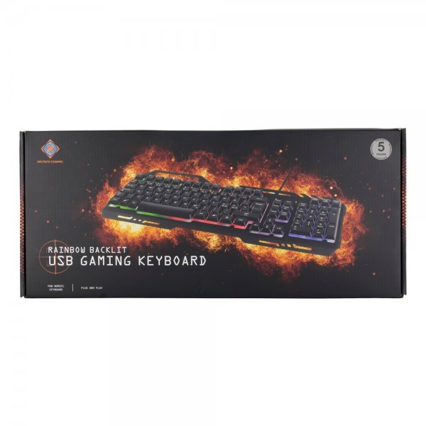 Deltaco Gaming DK120 Gaming Tastatur RGB Metal Sort