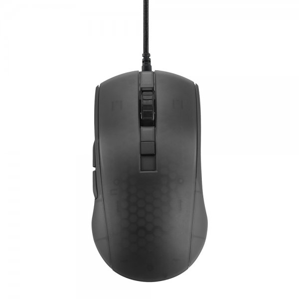Deltaco Gaming DM310 Gaming Mus Halvgennemsigtig RGB Sort