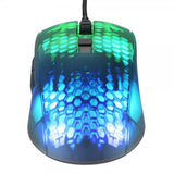 Deltaco Gaming DM310 Gaming Mus Halvgennemsigtig RGB Sort