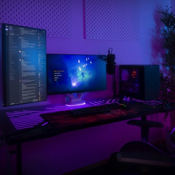 Deltaco Gaming DT420 Gamingbord med RGB