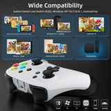 EasySMX Bayard 9124 Switch/Android/PC Programmerbar trådløs gamepad Hvid