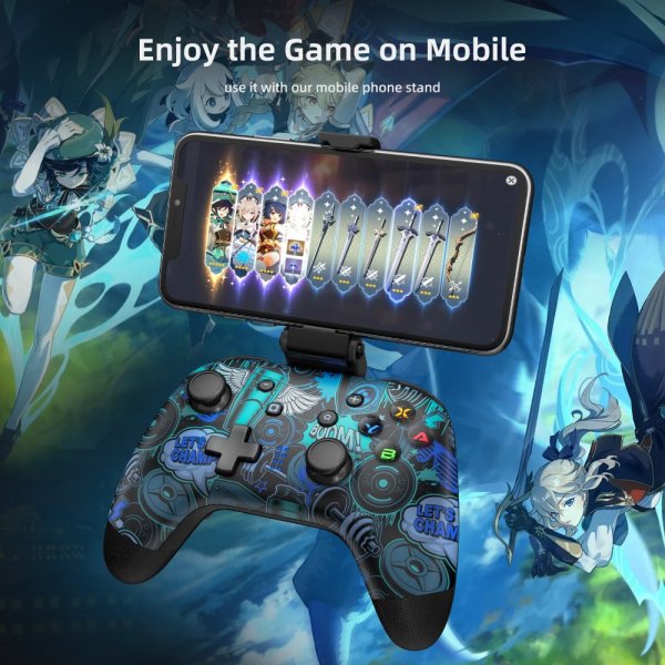 EasySMX Bayard 9124 Switch/Android/PC Programmerbar trådløs Gamepad Graffiti