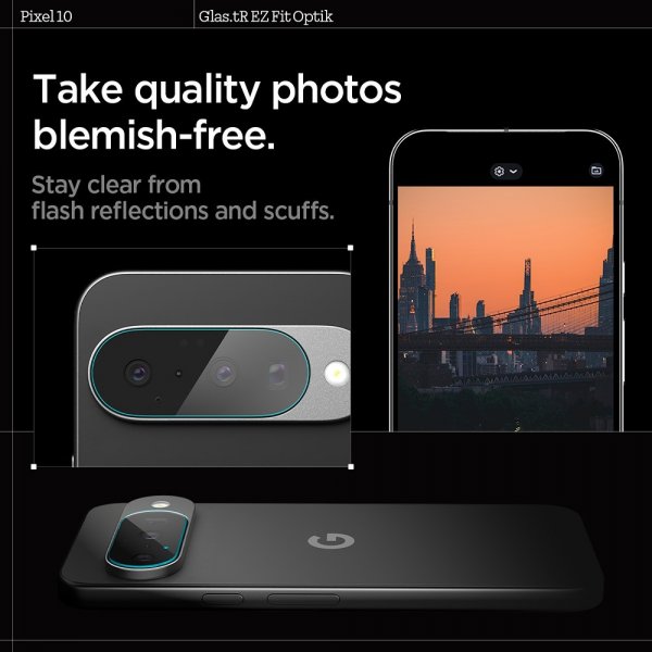 Spigen Google Pixel 10 Kamerabeskyttelsesglas.tR EZ Fit Optics 2-pak