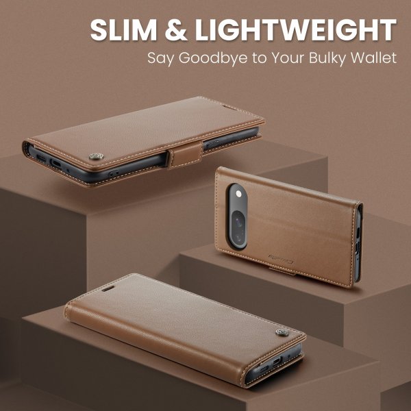 CaseMe Google Pixel 9/9 Pro/Pixel 10/10 Pro Etui 023 Series Brun