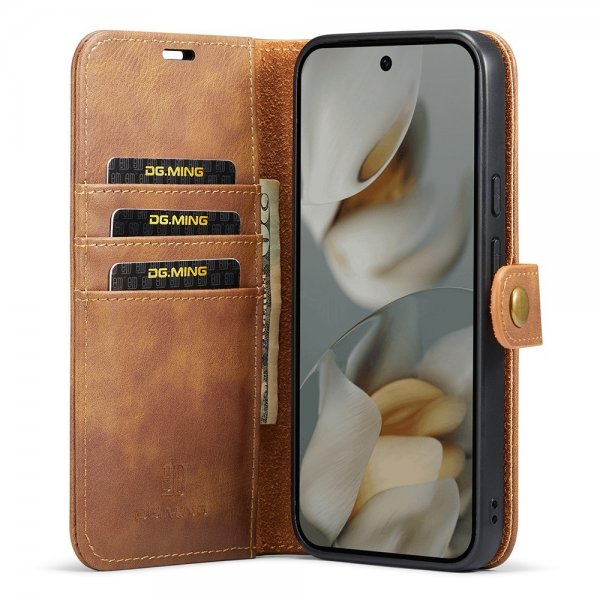 Dg.Ming Google Pixel 10/Pixel 10 Pro Cover med Aftageligt Cover Brun