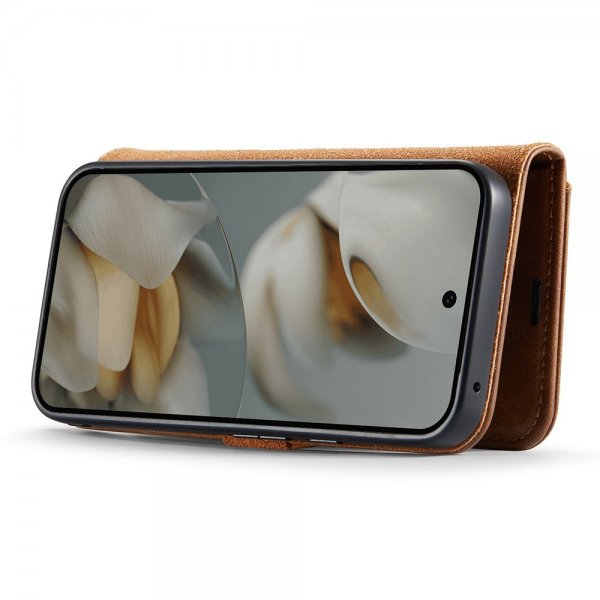 Dg.Ming Google Pixel 10/Pixel 10 Pro Cover med Aftageligt Cover Brun