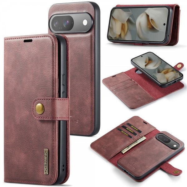 Dg.Ming Google Pixel 10/Pixel 10 Pro Cover med Aftageligt Cover Rød