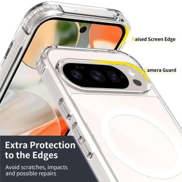 Nordic Covers Google Pixel 9/9 Pro/Pixel 10/10 Pro Cover Feather Series MagSafe Transparent