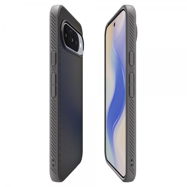 Spigen Google Pixel 10/Pixel 10 Pro Cover Liquid Air MagFit Marble Gray