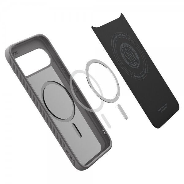 Spigen Google Pixel 10/Pixel 10 Pro Cover Liquid Air MagFit Marble Gray