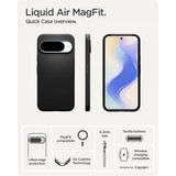 Spigen Google Pixel 10/Pixel 10 Pro Cover Liquid Air MagFit Matte Black