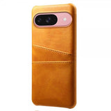 Google Pixel 10/Pixel 10 Pro Cover med to Kortlommer Lysebrun