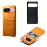 Google Pixel 10/Pixel 10 Pro Cover med to Kortlommer Lysebrun
