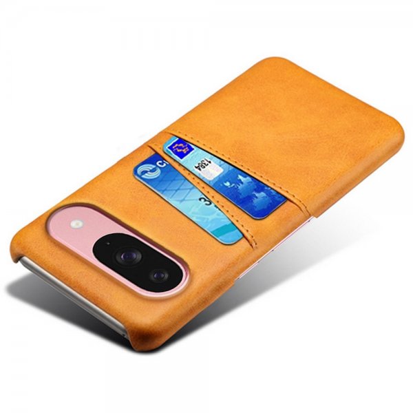 Google Pixel 10/Pixel 10 Pro Cover med to Kortlommer Lysebrun