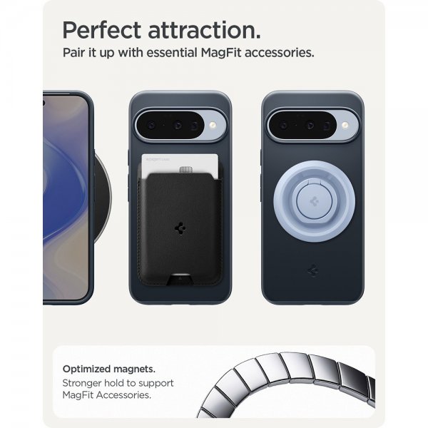 Spigen Google Pixel 10/Pixel 10 Pro Cover Thin Fit MagFit Metal Slate