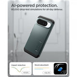 Spigen Google Pixel 10/Pixel 10 Pro Cover Tough Armor MagFit Abyss Green