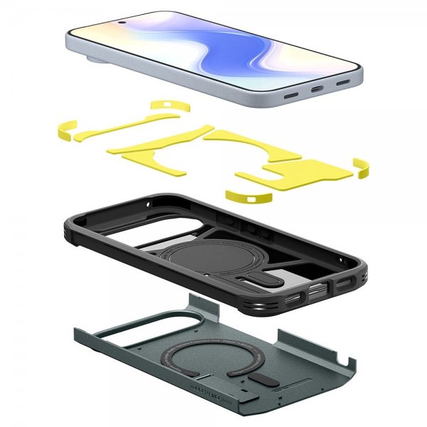 Spigen Google Pixel 10/Pixel 10 Pro Cover Tough Armor MagFit Abyss Green