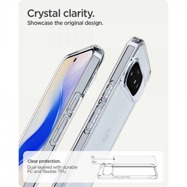 Spigen Google Pixel 10/Pixel 10 Pro Cover Ultra Hybrid Crystal Clear