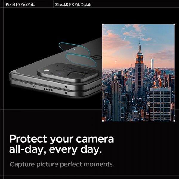 Spigen Google Pixel 10 Pro Fold Kamerabeskyttelsesglas.tR EZ Fit Optik 2-pak