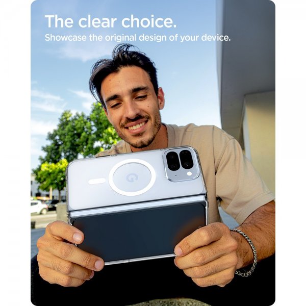 Spigen Google Pixel 10 Pro Fold Cover Ultra Hybrid MagFit Clear White