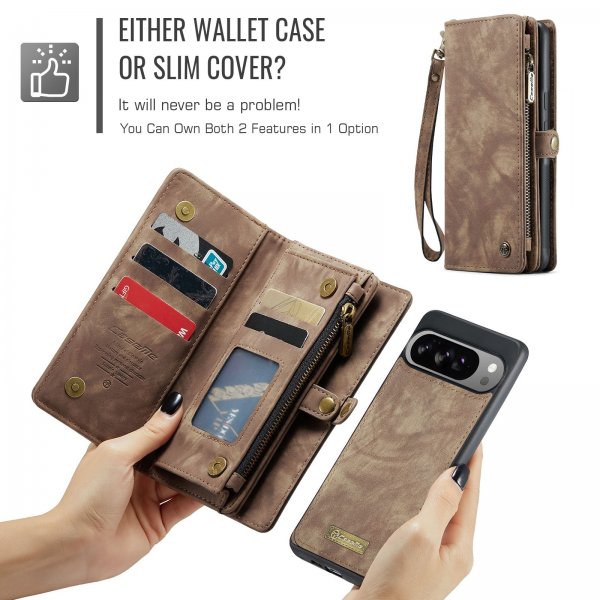CaseMe Google Pixel 10 Pro XL Cover 008 Series Aftageligt Etui Brun