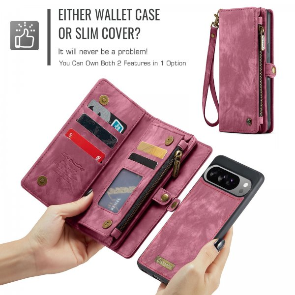 CaseMe Google Pixel 10 Pro XL Cover 008 Series Aftageligt Cover Rød