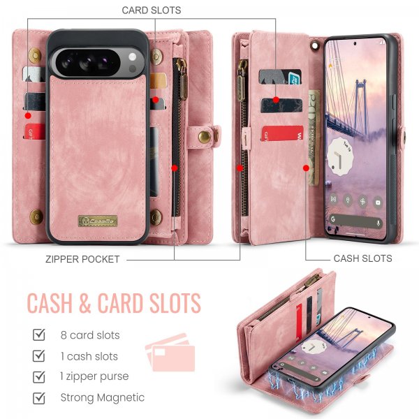 CaseMe Google Pixel 10 Pro XL Cover 008 Series Aftageligt Etui Rosa