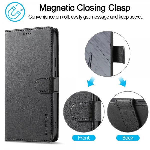 Lc.Imeeke Google Pixel 10 Pro XL Cover med Kortlomme Standerfunktion Sort