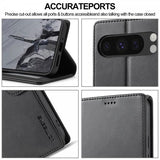 Lc.Imeeke Google Pixel 10 Pro XL Cover med Kortlomme Standerfunktion Sort