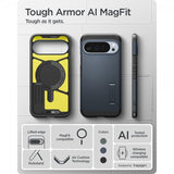 Spigen Google Pixel 10 Pro XL Cover Tough Armor MagFit Metal Slate