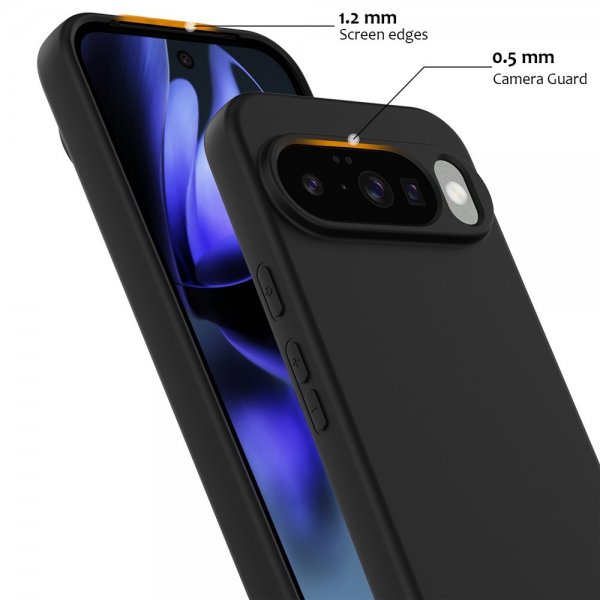 Google Pixel 10/Pixel 10 Pro Cover med Strop Silikone MagSafe Sort