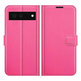 Google Pixel 6 Cover Litchi Magenta
