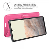 Google Pixel 6 Cover Litchi Magenta