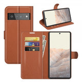 Google Pixel 6 Pro Cover Litchi Brun