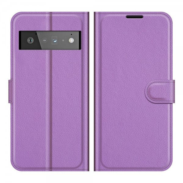 Google Pixel 6 Pro Cover Litchi Lilla