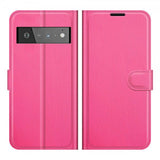 Google Pixel 6 Pro Cover Litchi Magenta