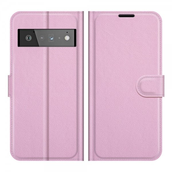Google Pixel 6 Pro Cover Litchi Pink