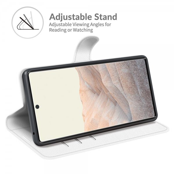 Google Pixel 6 Pro Cover Litchi Hvid